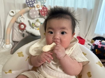 아기 떡뻥 시기 과자 먹는 시기 쌀과자 언제부터?