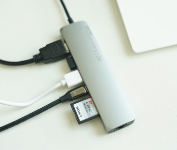 사테치 알루미늄 7in1 USB C타입 슬림 이더넷 멀티허브 사용기