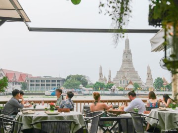 방콕 왓아룬 뷰 더데크 레스토랑 야경 예약 방법