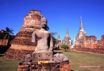 왓 프라 씨싼펫 Wat Phra Si Sanphet, 태국 아유타야