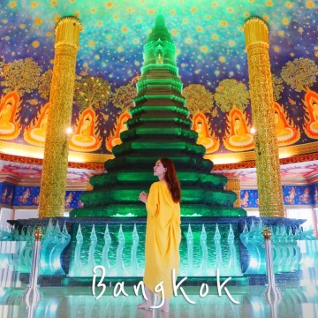 방콕 여행 가볼만한곳 : 초대형 불상이 있는 환상적인 사원 왓팍남 파씨짜런