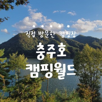 ⛺캠핑#5 충주호 캠핑월드 후기 (예약팁 / 8번 자리)