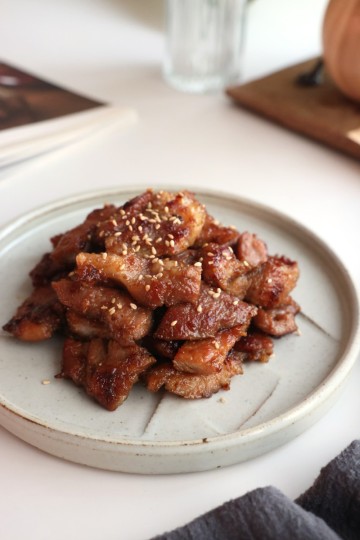 목살요리 단짠매력 갈비양념! 아이반찬 돼지목살양념구이 만들기
