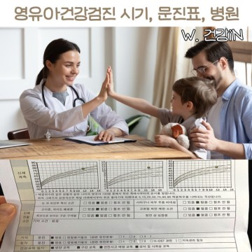 영유아 건강검진 시기 문진표 작성 병원 찾기 건강인 앱