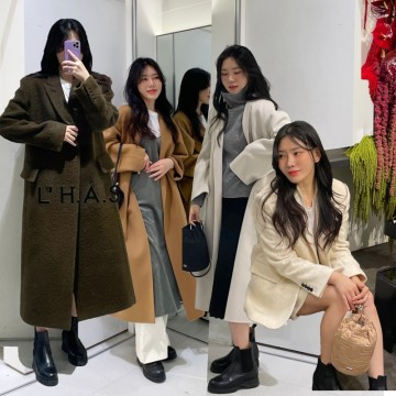 LHAS 르하스 팝업스토어 현대백화점 판교점에서 만나본 겨울 코트
