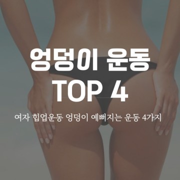 여자 엉덩이 운동 루프밴드 힙업운동 TOP4