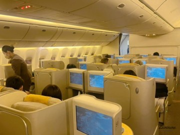 미국 하와이 항공권 비행기 예약 아시아나 항공 비즈니스 클래스 기내식 서비스 후기