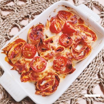 간단한 아이 간식 만들기 또띠아 한입 피자 만드는 법 베이컨 피자치즈 에어프라이어 요리