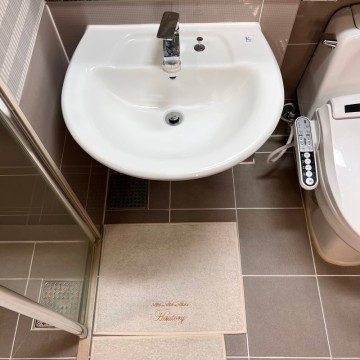 건식 세면대 청소 욕실 화장실 매트 러그 바닥 유지 tip