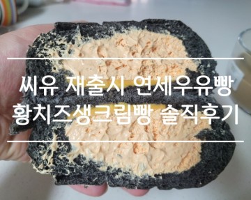 씨유 편의점 연세우유빵 투표 2위 재출시! 연세우유 황치즈생크림빵 맛 가격 솔직후기