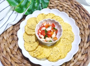 타코 만들기 토마토 나초 살사 소스 요리 집에서 멕시코 채식 식단 레시피