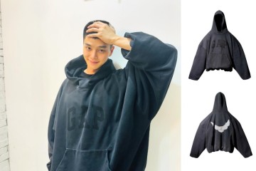 군대 입대한 송강 남자 명품 옷 브랜드 이지갭 오버핏 후드티 요즘 가격은?