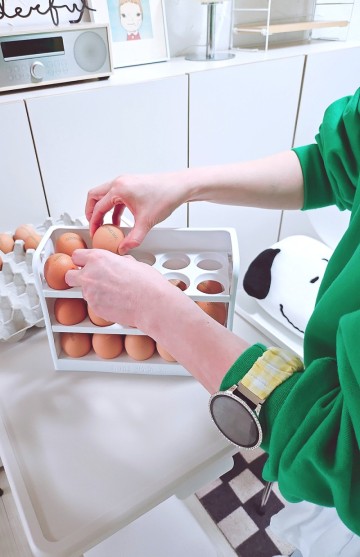 500원짜리 계란 트레이 냉장고 정리 주방용품 알리에서 구입해 본 후기