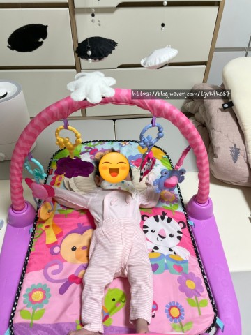 피셔프라이스 아기체육관 사용시기 언제까지 100일아기 장난감