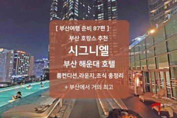 부산 호캉스 추천 시그니엘 호텔 해운대 조식 라운지 수영장