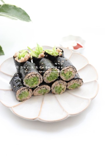 오이김밥 맛있게 싸는법 다이어트 김밥 오이 참치김밥 만들기