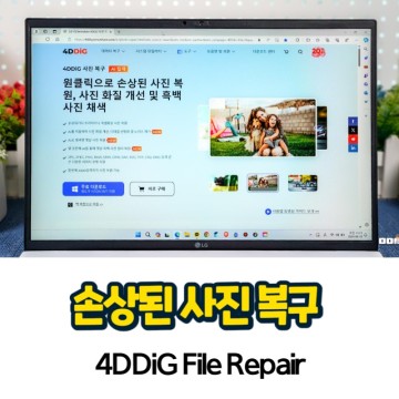 손상된 사진 복구 및 사진 화질 높이기 4DDiG File Repair 사용 후기