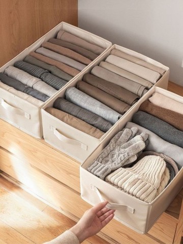 옷장정리 꿀팁 효율적인 티셔츠 접기 정리 보관