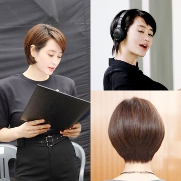 40대 중년여성 헤어스타일 김혜수 여자 상고단발 머리