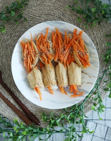당근라페 만들기 당근라페 소스 토핑유부초밥 맛있게 만드는법