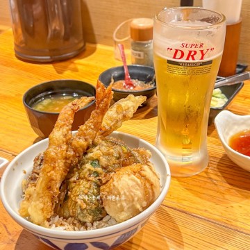 일본 후쿠오카 여행 중 1등 맛집, 타카오 덴푸라 텐동 텐진 파르코 백화점