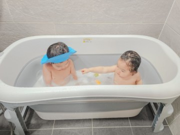 아이팜 대형 욕조 이동식 아기 접이식 욕조