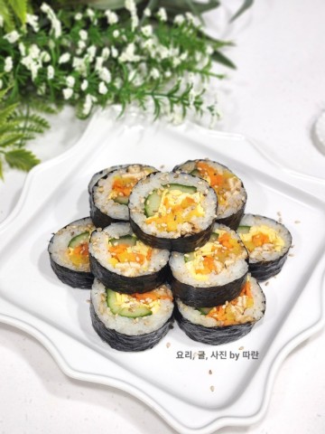 유부김밥 레시피 간단한 냉털 김밥
