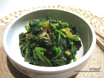 나물 반찬 유채나물 쌈장무침 밥반찬 나물 비빔밥 재료