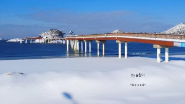 군산 가볼만한 곳 선유도해수욕장 설경이 아름다운 군산 선유도의 겨울 풍경