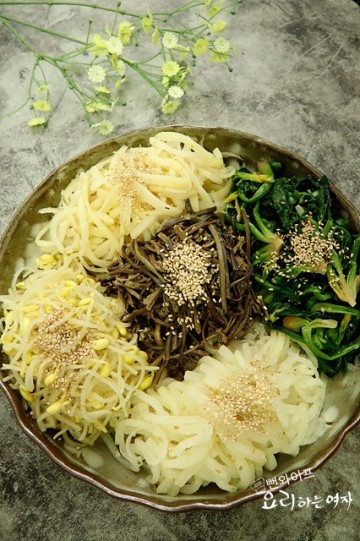 오색 나물 제대로 만들기 제사 나물 5종 명절 나물 볶음 비빔밥 설 명절 음식