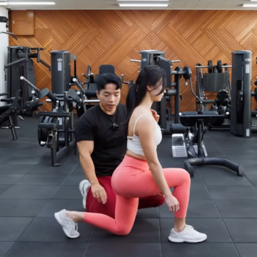 남자 여자 힙업운동 불가리안 스플릿 스쿼트 자세 효과 덤벨 엉덩이 근육운동