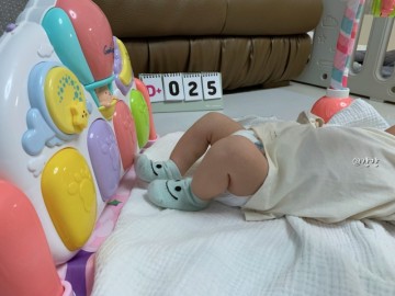 100일아기장난감 아기체육관 사용시기 에듀테이블 비교