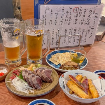 후쿠오카 근교 소도시 사가 이자카야 짚불구이 맛집