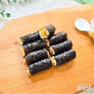 밥 안먹는 아이 유아식 메뉴 추천 아기 김밥 만들기