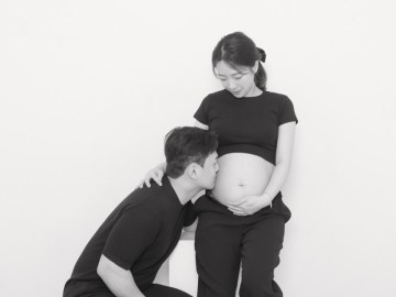 셀프 만삭사진 시기 소품 임신 30주 만삭촬영