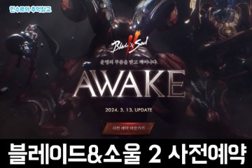 엔씨의 MMORPG 모바일게임 블레이드&소울2 AWAKE 업데이트 사전예약 후기