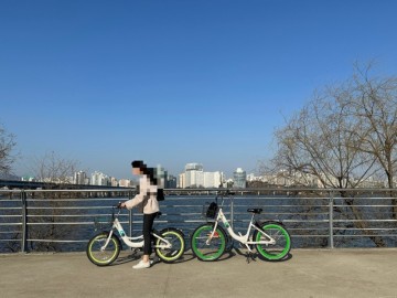 서울 놀러갈곳 여의도 한강공원 자전거 대여 자전거도로 따릉이이용방법