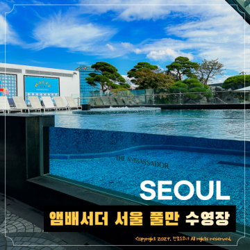 엠버서더 서울 풀만 풀사이드 스위트 어반이스케이프 야외수영장