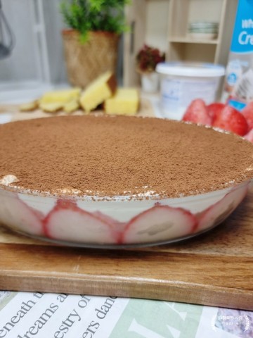 마스카포네 티라미스 홈카페 레시피 크림치즈 케이크 만들기 마스카포네치즈 딸기티라미수 만드는법