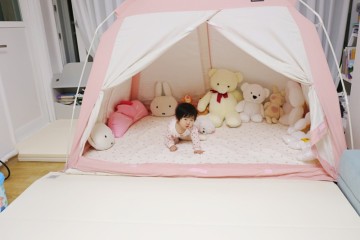 10개월 아기 발달과 장난감 이야기시네마 유아 텐트