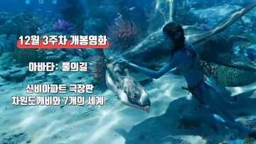 12월 3주 최신 개봉영화(아바타: 물의길, 극장판 신비아파트 차원도깨비와 7개의 세계)