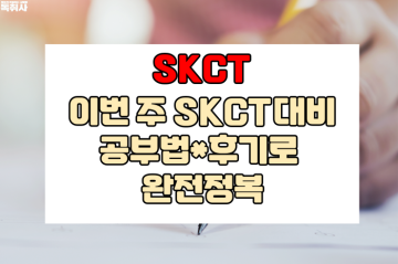 ★SKCT로 이번주 SK인적성시험 완벽대비하기! 공부법부터 후기까지(2022)